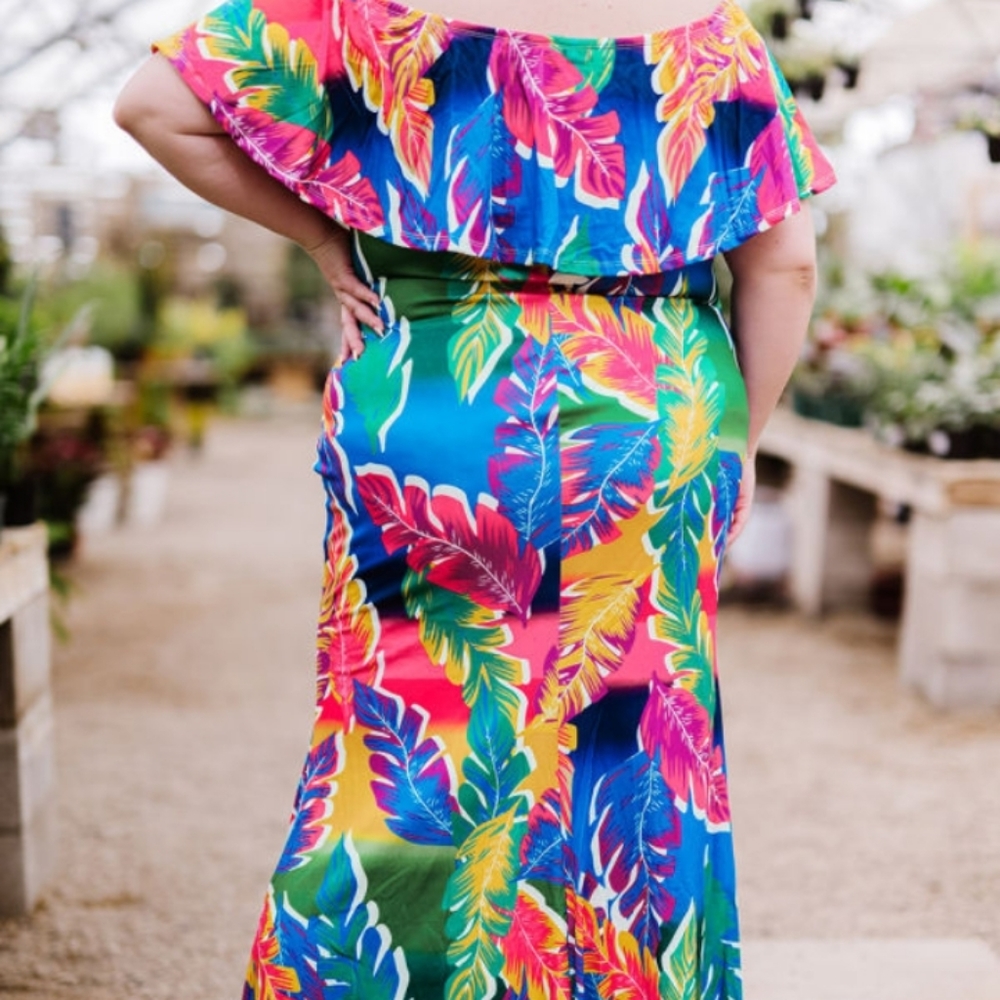 Plus Palm's Mermaid Dress
